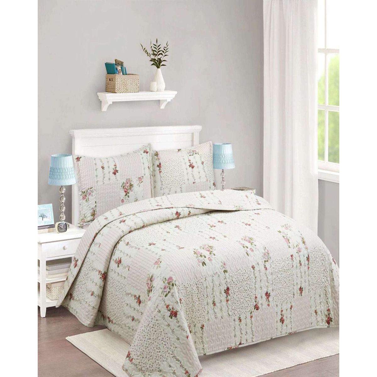GENERICO - Cubrecama de verano king-superking material quilt