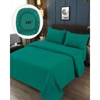 SABANAS 200 HILOS SUPER KING TURQUESA