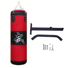 GENERICO - Pack Soporte a pared + Saco de Boxeo PRO 120cm relleno 30KG
