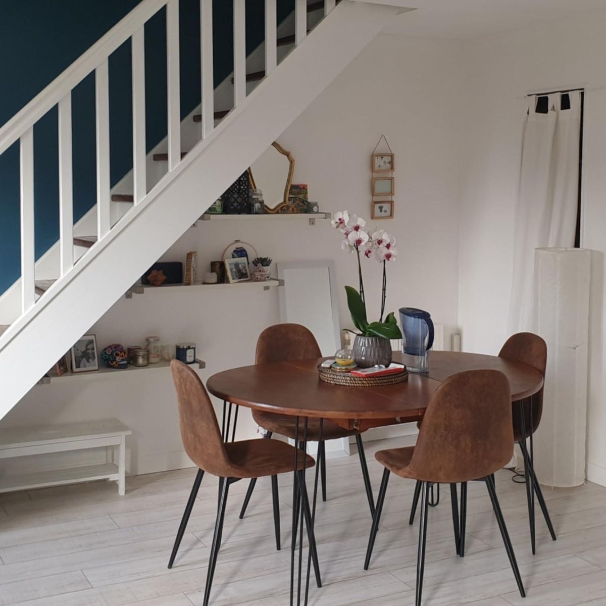 PANDALINO - Pack 4 Silla Isidora Ecocuero Café - Elegancia y Comodidad