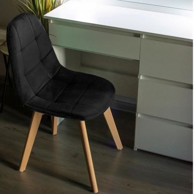 Imagen 2 del producto Pack 4 Sillas Vorak Negro - Diseño Elegante y Cómodo para tu Hogar