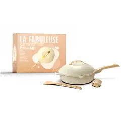 COOKUT - Olla Multiuso Francesa La Fabulosa 8 En 1 Blanco 5 Pz