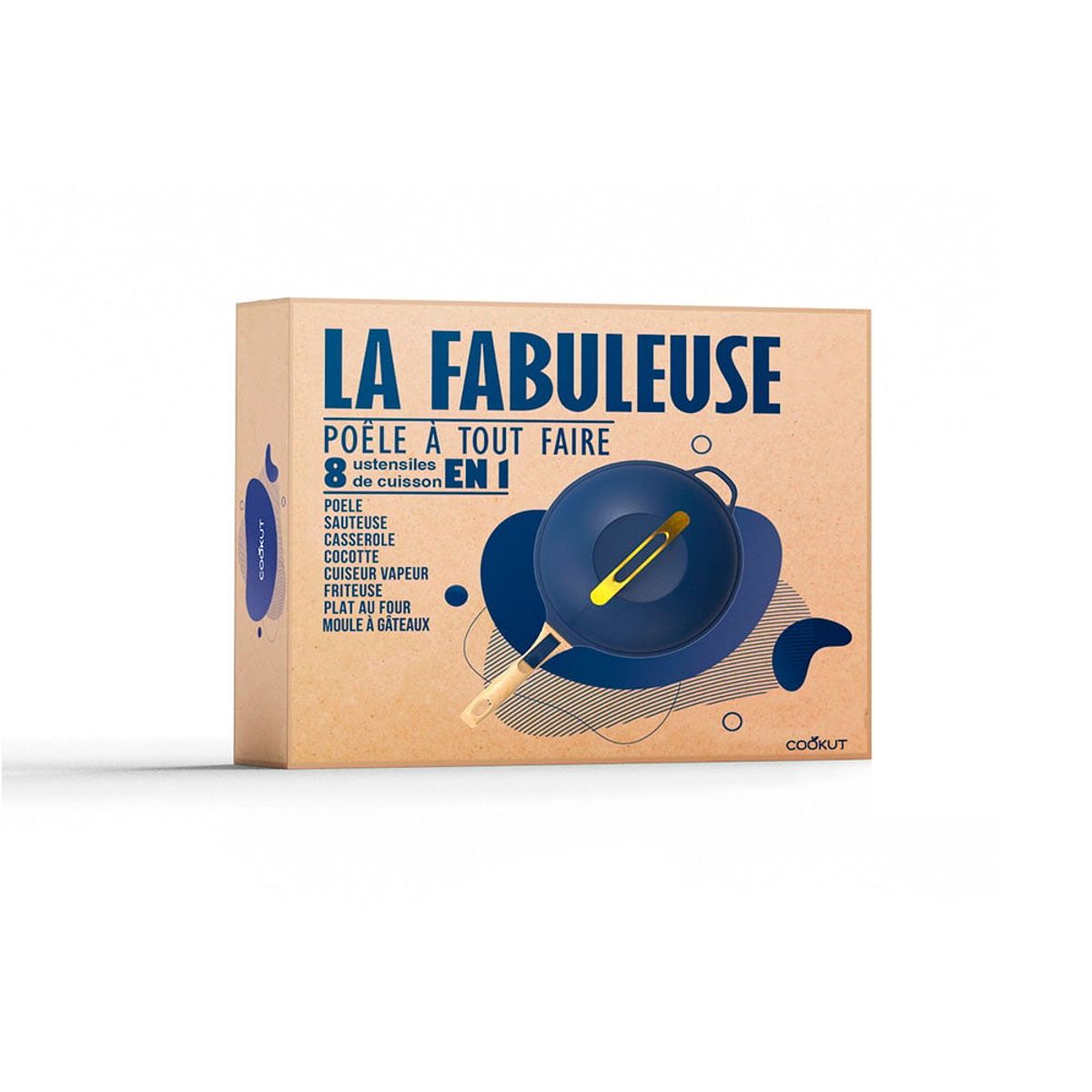 COOKUT - Olla Multiuso Francesa Cookut La Fabulosa 8 En 1 Azul 5 Pz