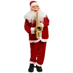 OEM - SANTA DECORACION NAVIDAD VIEJO PASCUERO 95 CM CON MUSICA