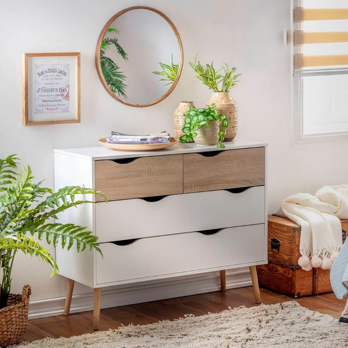 PANDALINO - Cómoda Olivia - Diseño Moderno y Almacenaje