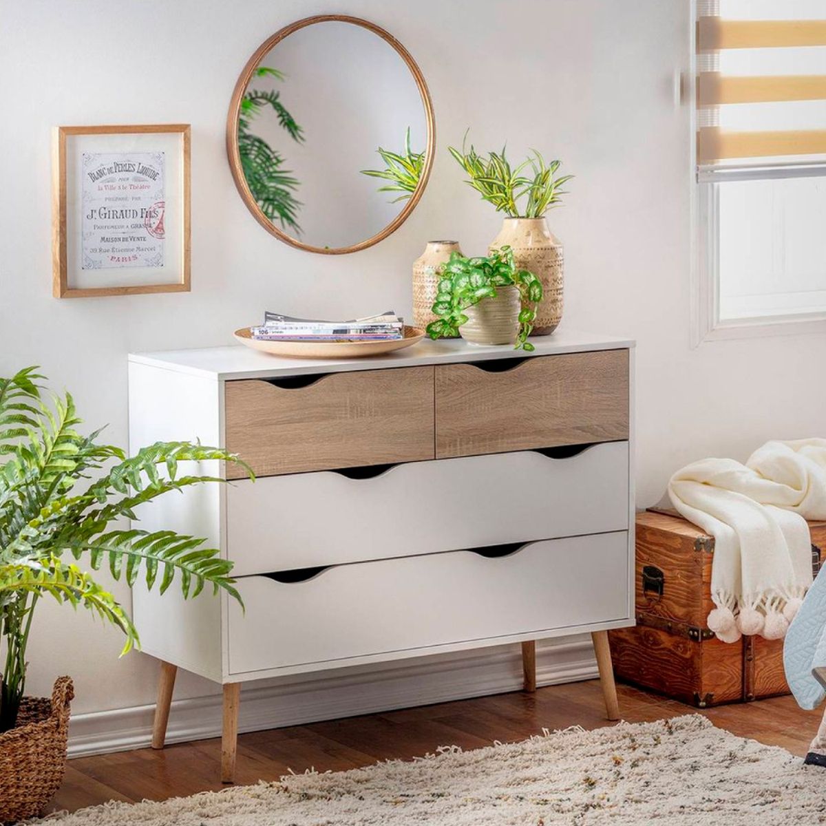 PANDALINO - Cómoda Olivia - Diseño Moderno y Almacenaje