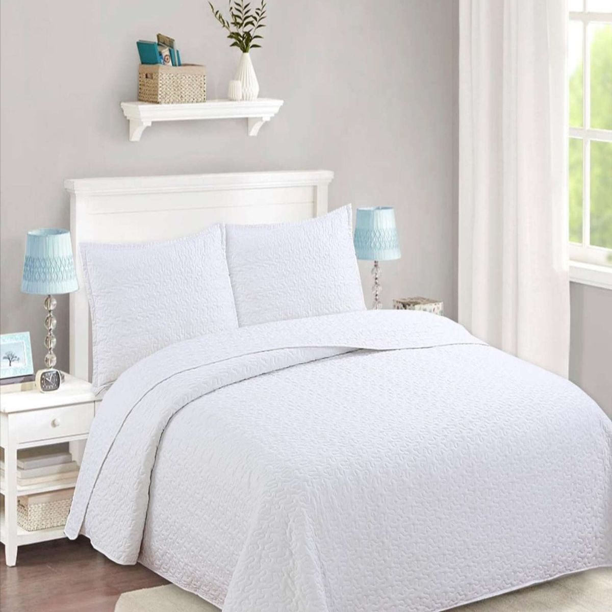 GENERICO - CUBRECAMA QUILT 2 PLAZAS DE VERANO