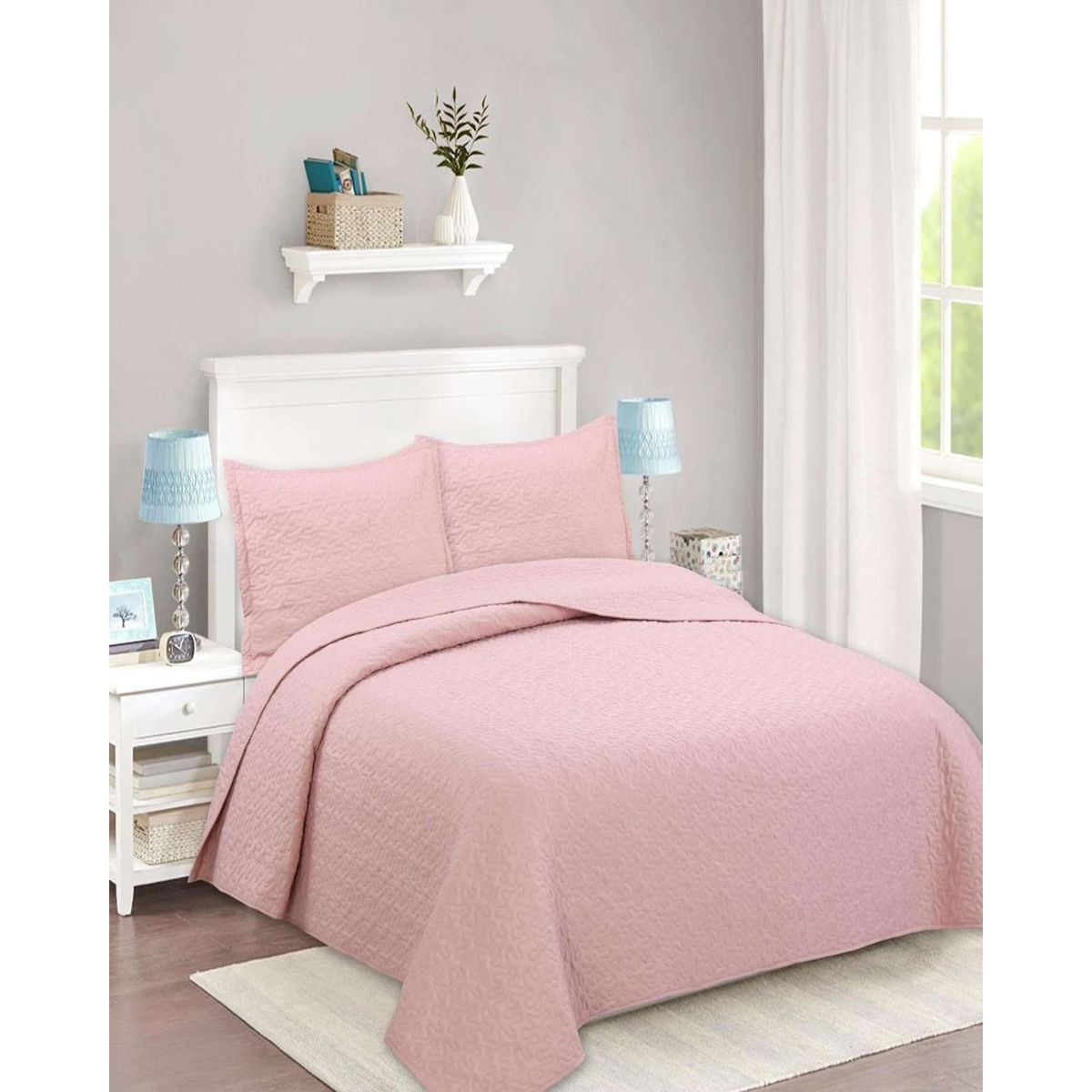 GENERICO - CUBRECAMA QUILT 2 PLAZAS DE VERANO