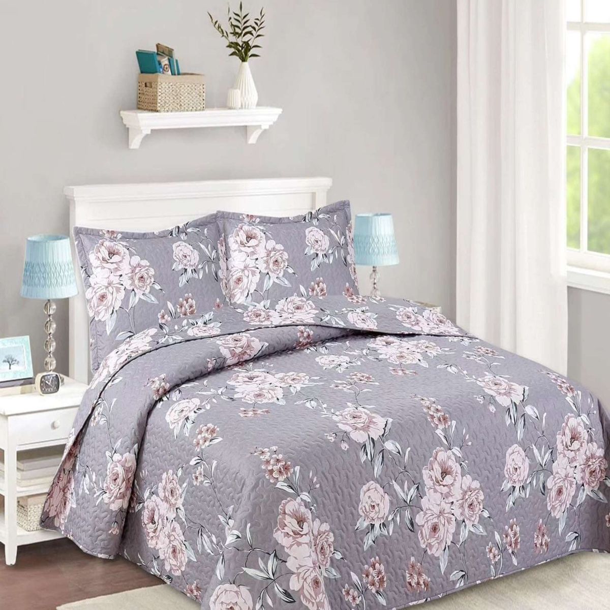 GENERICO - CUBRECAMA QUILT 2 PLAZAS DE VERANO