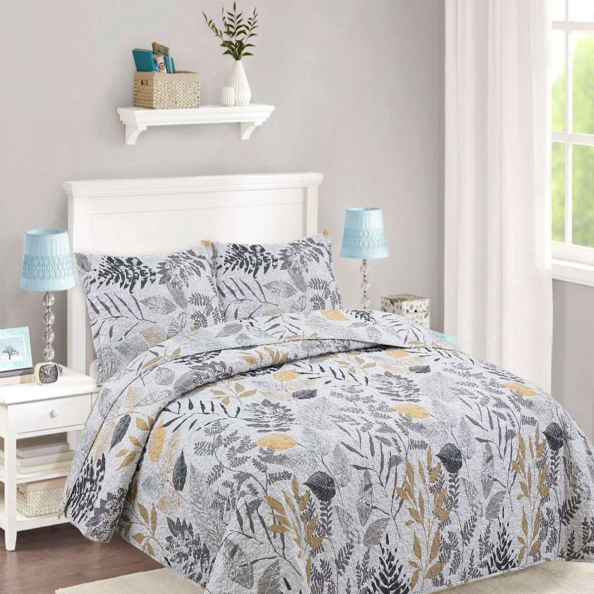 GENERICO - CUBRECAMA QUILT 2 PLAZAS DE VERANO