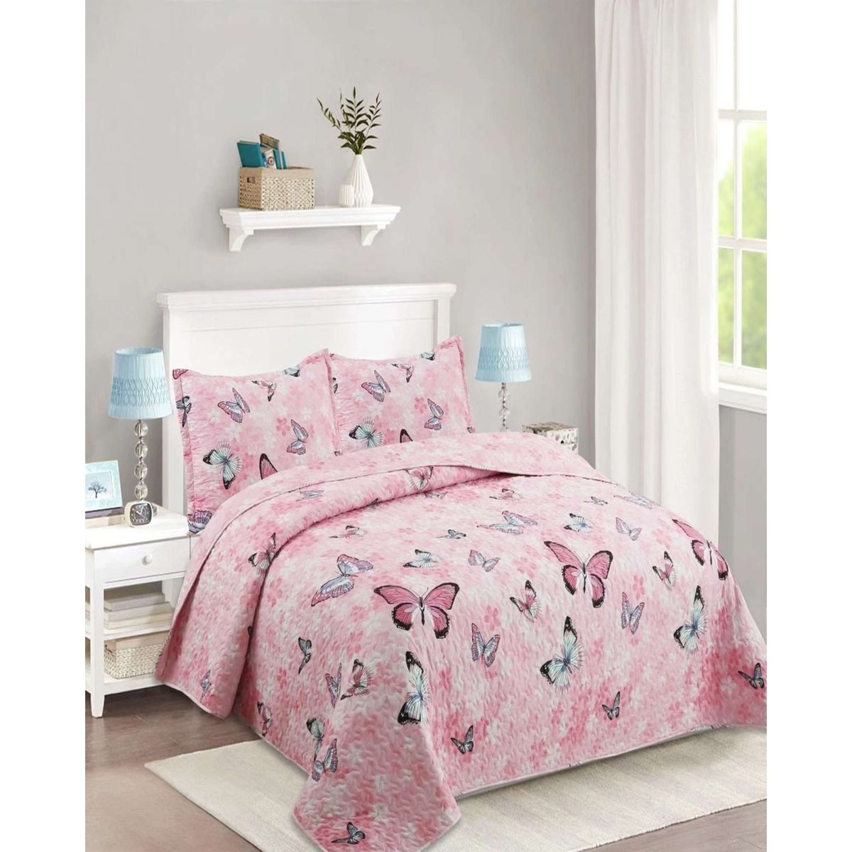 GENERICO - CUBRECAMA QUILT 2 PLAZAS DE VERANO