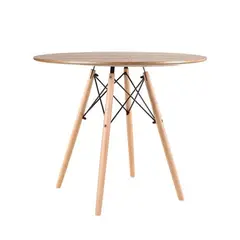 PANDALINO - Mesa Redonda Shanna 80cm: Estilo Contemporáneo para tu Comedor