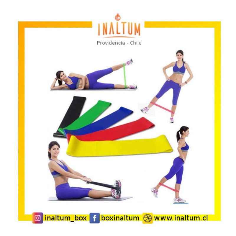 GENERICO - Set de 5 Bandas de resistencia Loop para Gluteos Piernas