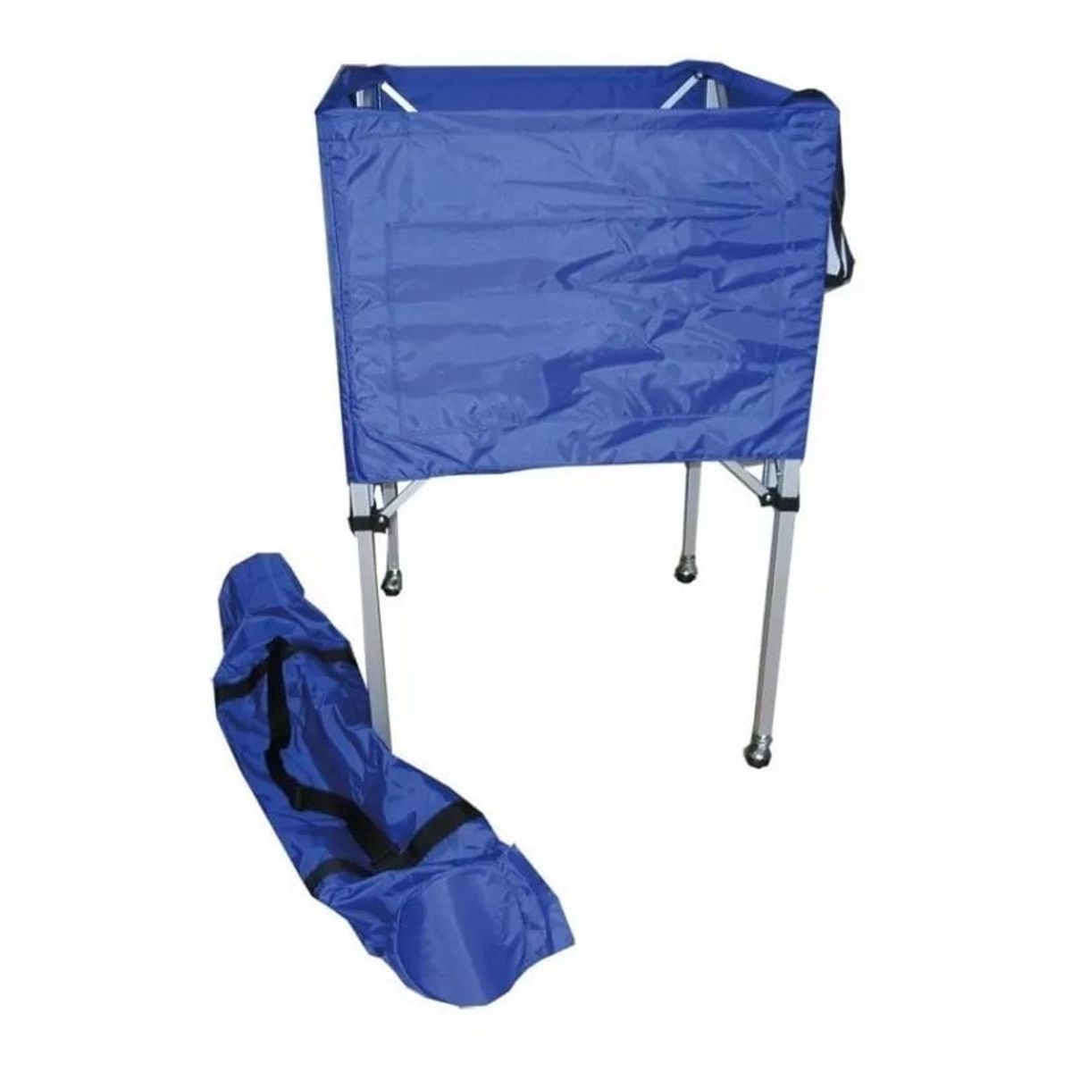 GENERICO - Carro porta balones aluminio plegable con ruedas