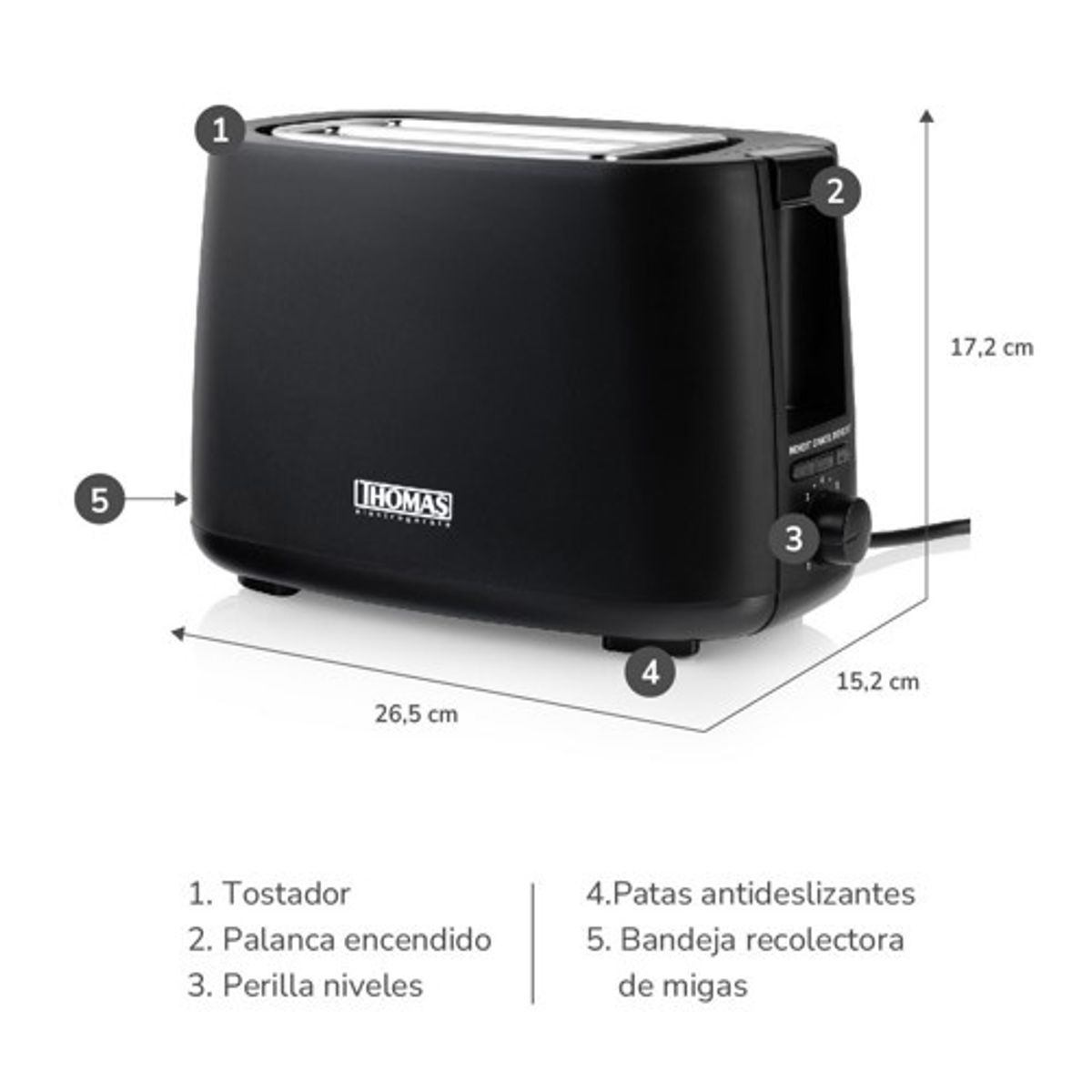 THOMAS - TOSTADOR THOMAS TH-117
