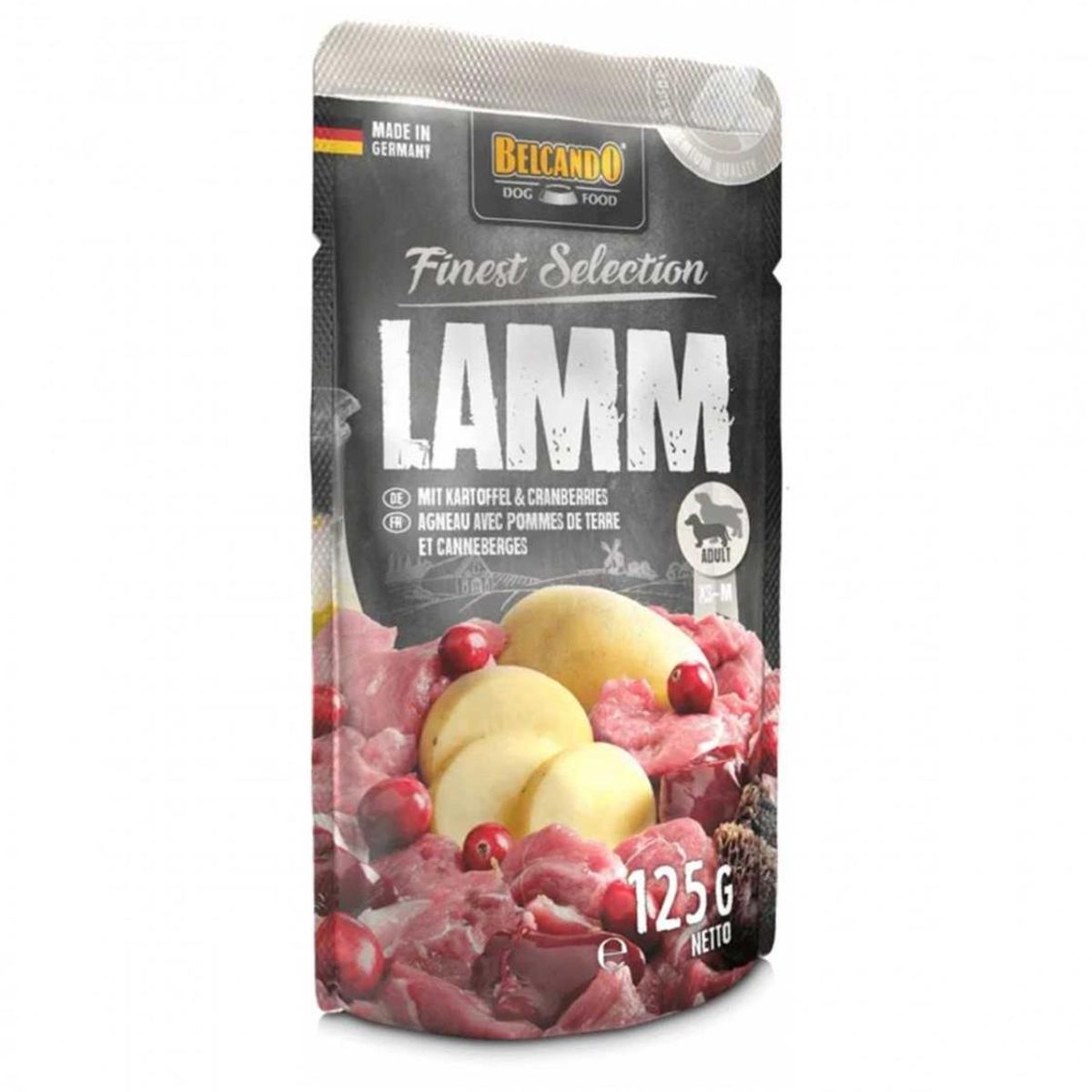 BELCANDO - Alimento Belcando de Cordero Para Perros - Pouch 125gr
