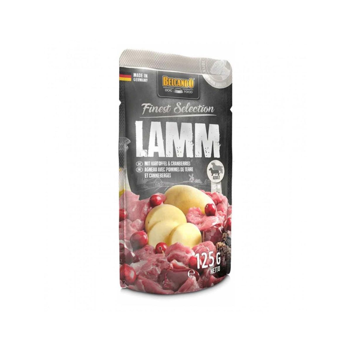 BELCANDO - Alimento Belcando de Cordero Para Perros - Pouch 125gr