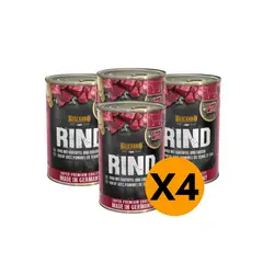 BELCANDO - Alimento Rind Ternera Lata 400 Grs - Pack X4