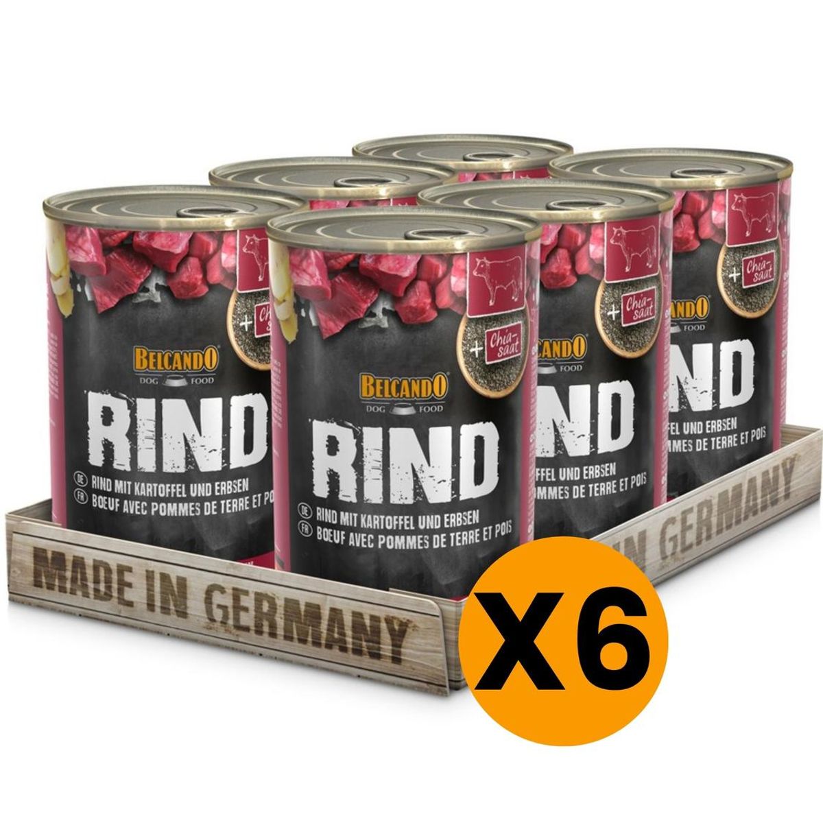BELCANDO - ALIMENTO BELCANDO TERNERA CON PATATA Y GUISANTES LATA 400 G PACK X6