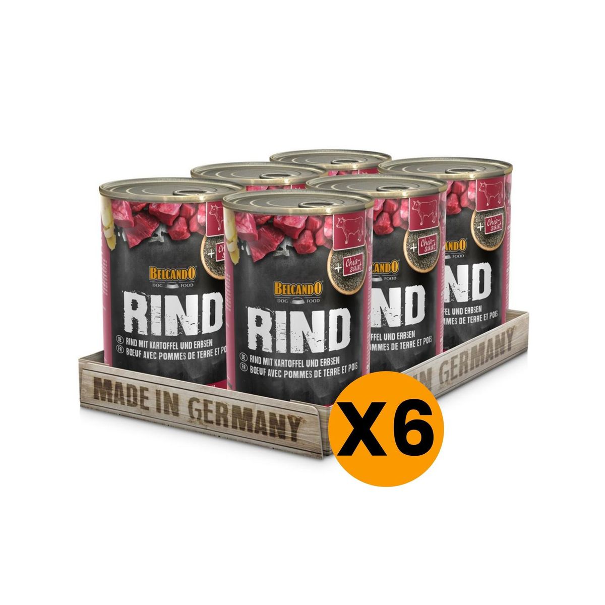 BELCANDO - ALIMENTO BELCANDO TERNERA CON PATATA Y GUISANTES LATA 400 G PACK X6