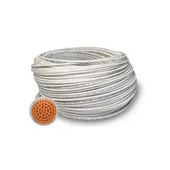 GENERICO - Cable Libre de Halogenos 1x6.0mm 750V Rollo 100 Metros, Blanco