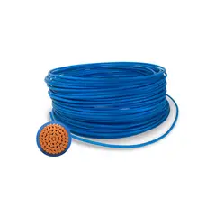 GENERICO - Cable Libre de Halogenos 1x6.0mm 750V Rollo 100 Metros, Azul