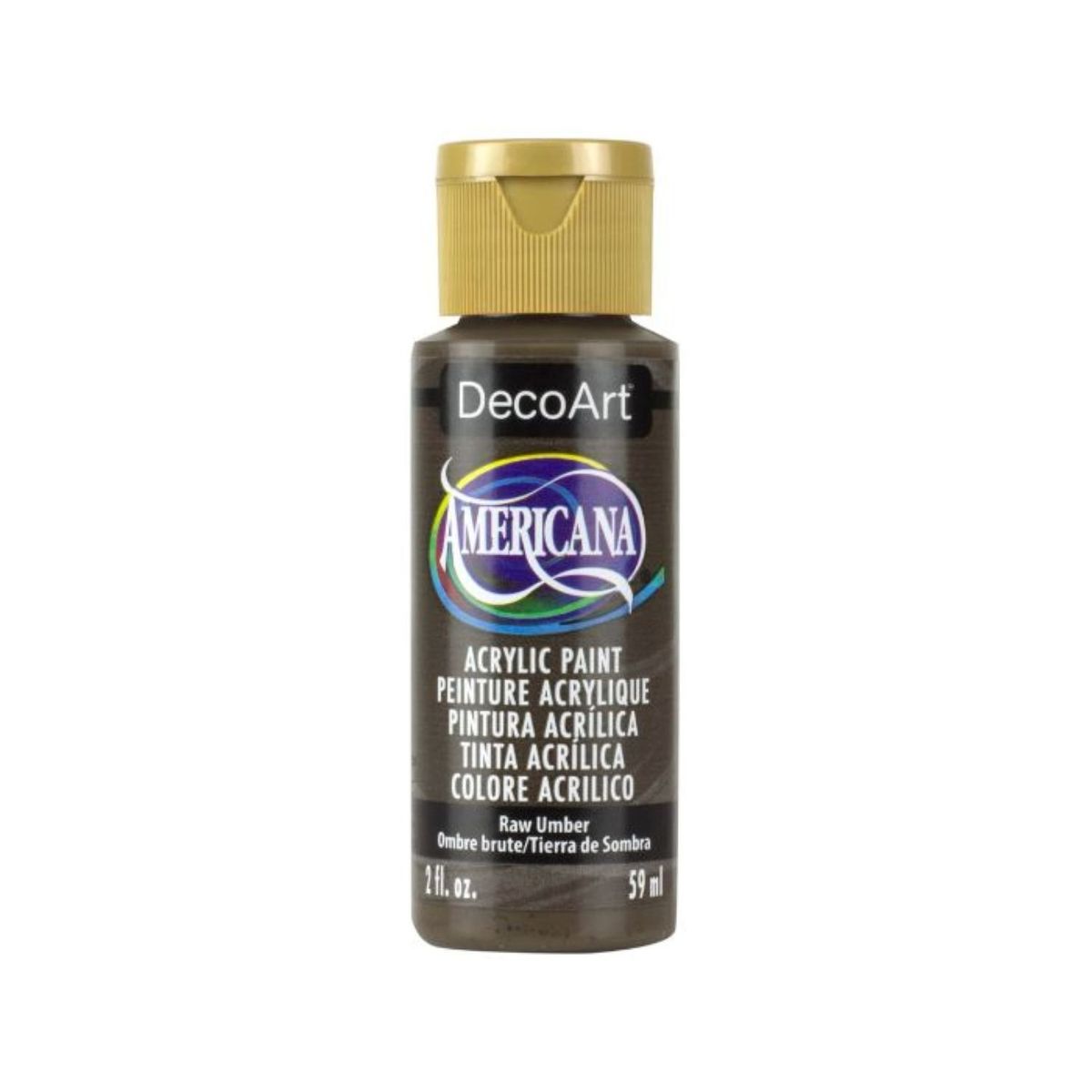 DECOART - Pintura Acrílica DecoArt Raw Umber DA130 Café Oscuro 59 ml