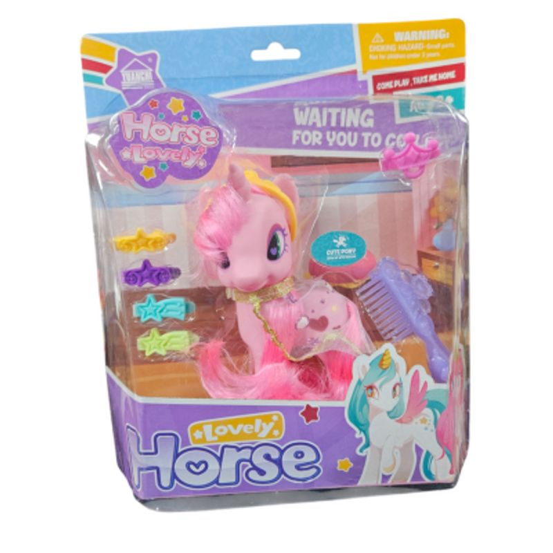 GENERICO - Juguete Pequeño Pony Unicornio Con Accesorios