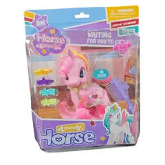 GENERICO - Juguete Pequeño Pony Unicornio Con Accesorios