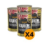Alimento Pollo Y Pato En Latas De 400 Gr - Pack X4