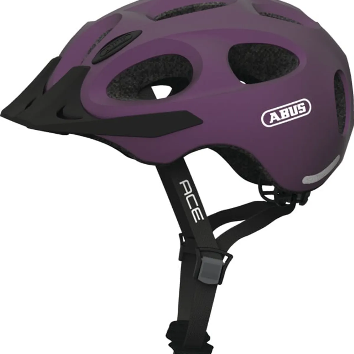 ABUS - Casco Bicicleta Youn-I Ace Purpura Metalico Talla M 52-57cm