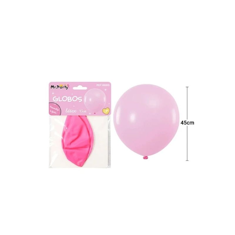 GENERICO - Globos De Látex Rosa Mate 45cm