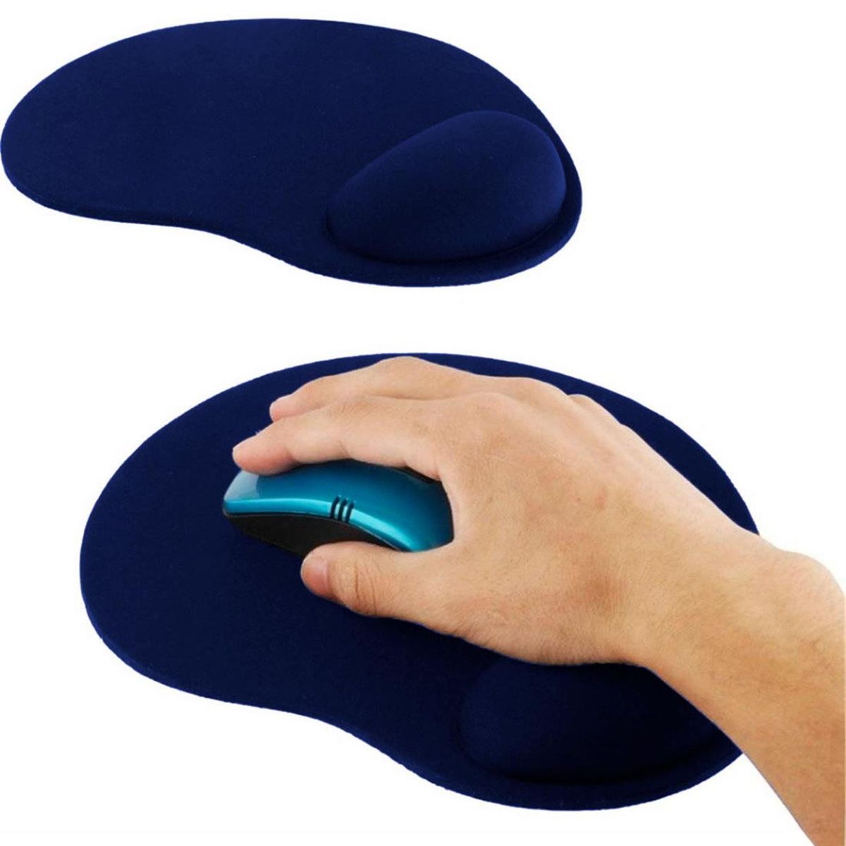 GEN - Mouse Pad de Tela con Apoya Muñeca Gel de Genero Ergonomico