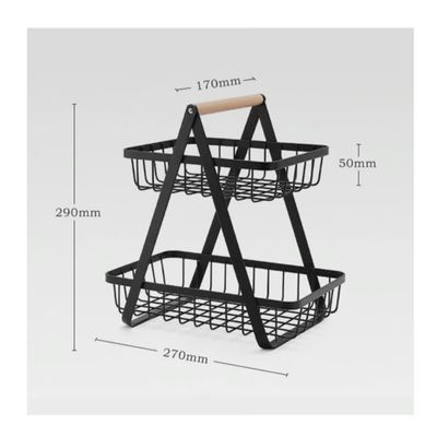 Imagen 2 del producto Organizador Frutero Metálico 27x17x29cm