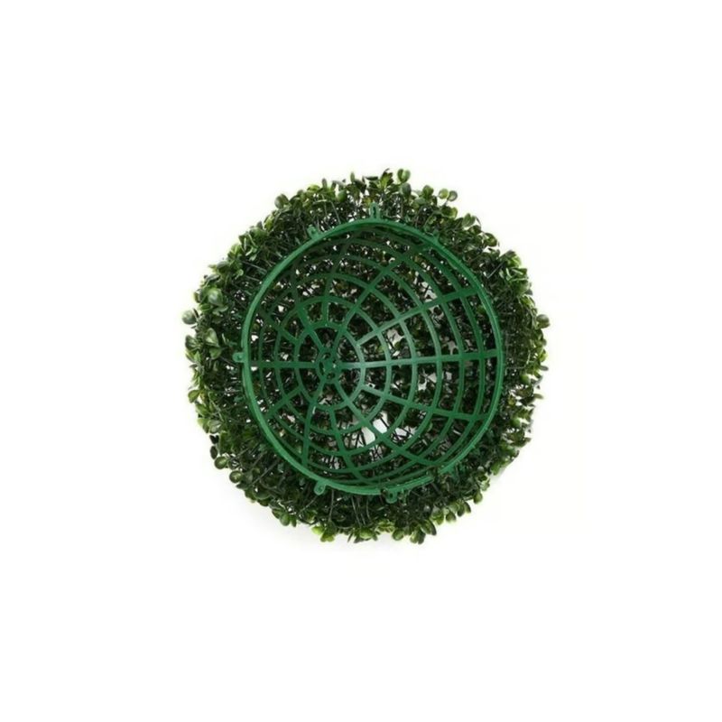 GENERICO - Pack 2 Semi Esfera Artificial Arbusto 23cm