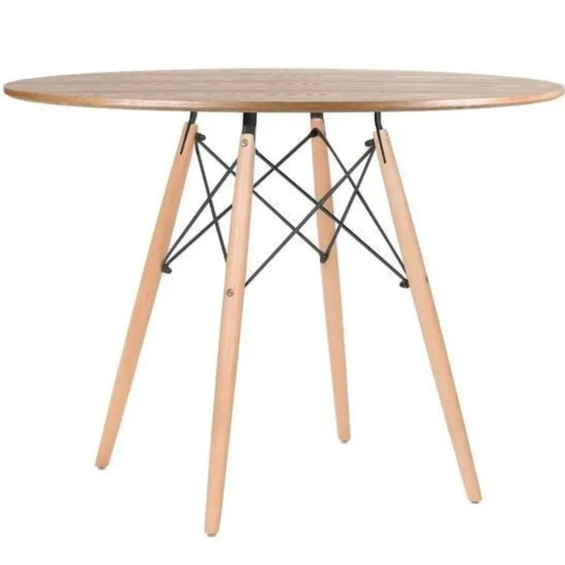 PANDALINO - Mesa Redonda Shanna 120cm: Estilo Contemporáneo para tu Comedor