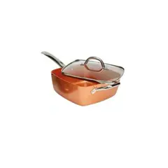 GENERICO - Juego De Cocina 4 Piezas Cacerola Olla Sarten Cuadrada