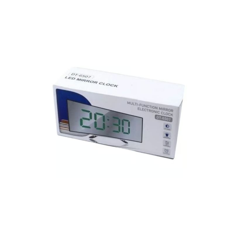 GENERICO - Reloj Led de Escritorio con Pantalla Curva Luz Verde