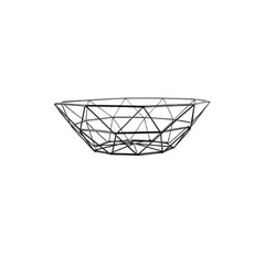 GENERICO - Frutero Diseño Geométrico Black 27x8x14cm