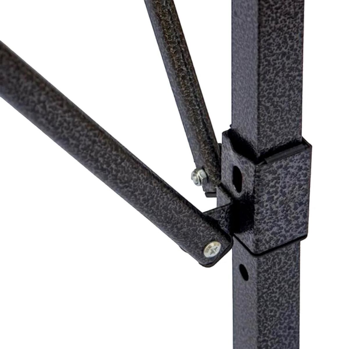 QRUBBER - Toldo PVC Plegable Acero Exterior 3x3 mts Azul QRubber