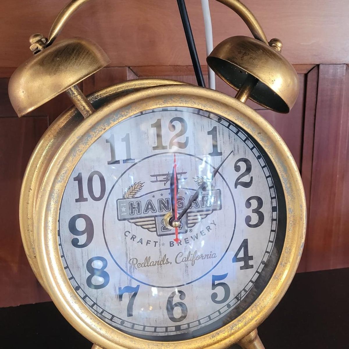 GENERICO - Reloj de escritorio grande Dorado