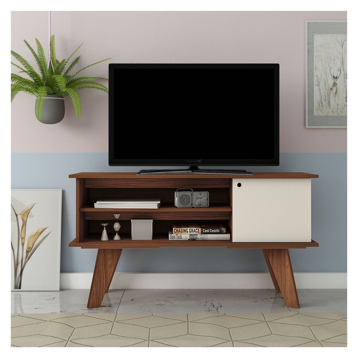 RODLER - Rack TV 50 Frankfurt Bicolor - Café
