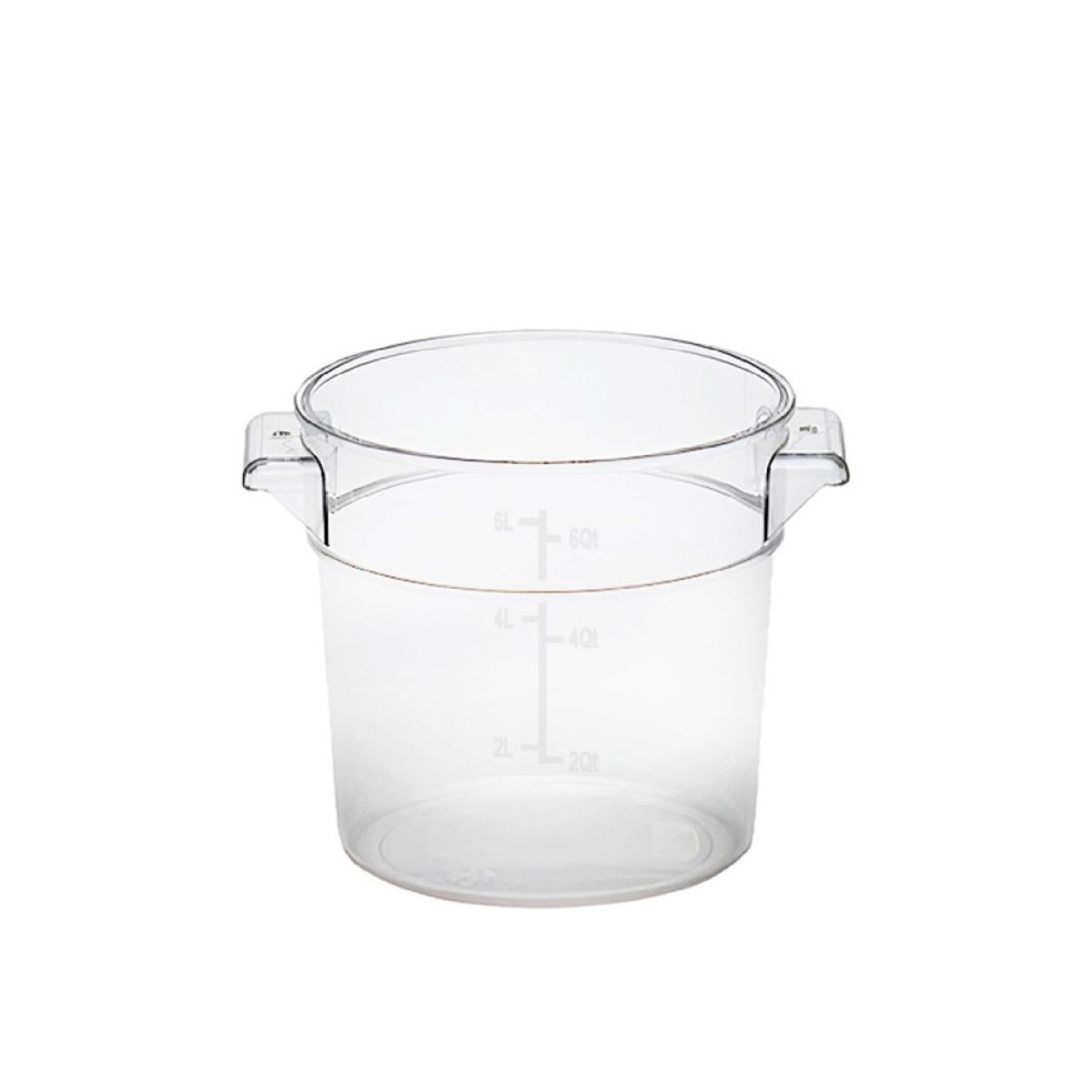 GASTROPLAST - CONTENEDOR POLICARBONATO REDONDO 6 LT CON TAPA TRANSPARENTE GASTROPLAST