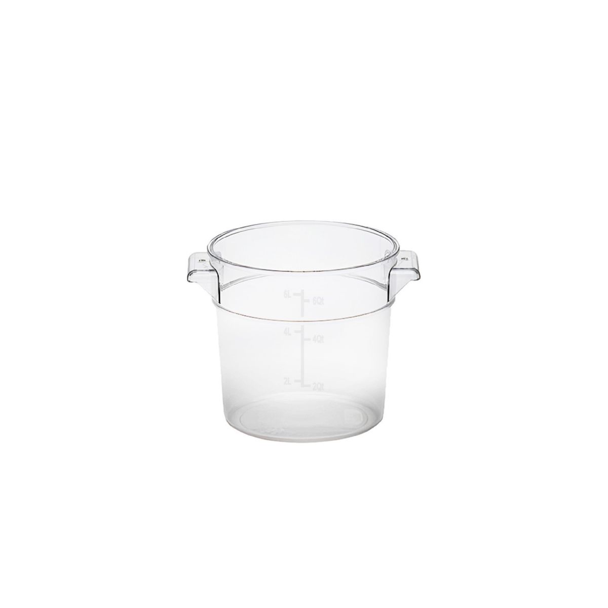 GASTROPLAST - CONTENEDOR POLICARBONATO REDONDO 6 LT CON TAPA TRANSPARENTE GASTROPLAST
