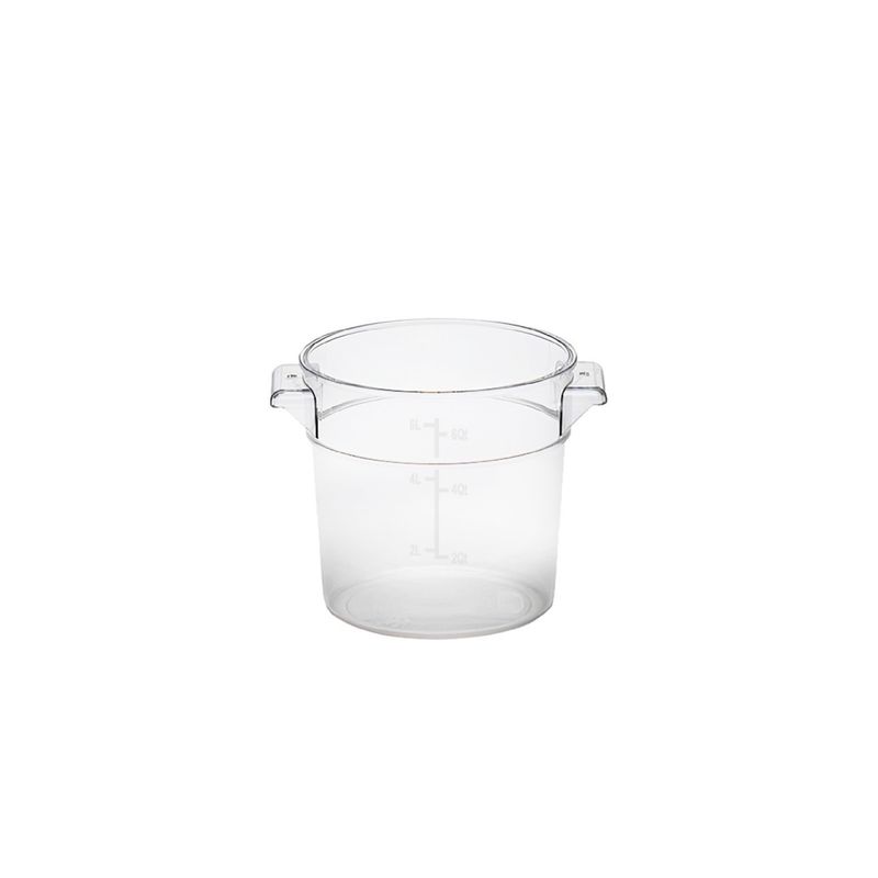 GASTROPLAST - CONTENEDOR POLICARBONATO REDONDO 6 LT CON TAPA TRANSPARENTE GASTROPLAST
