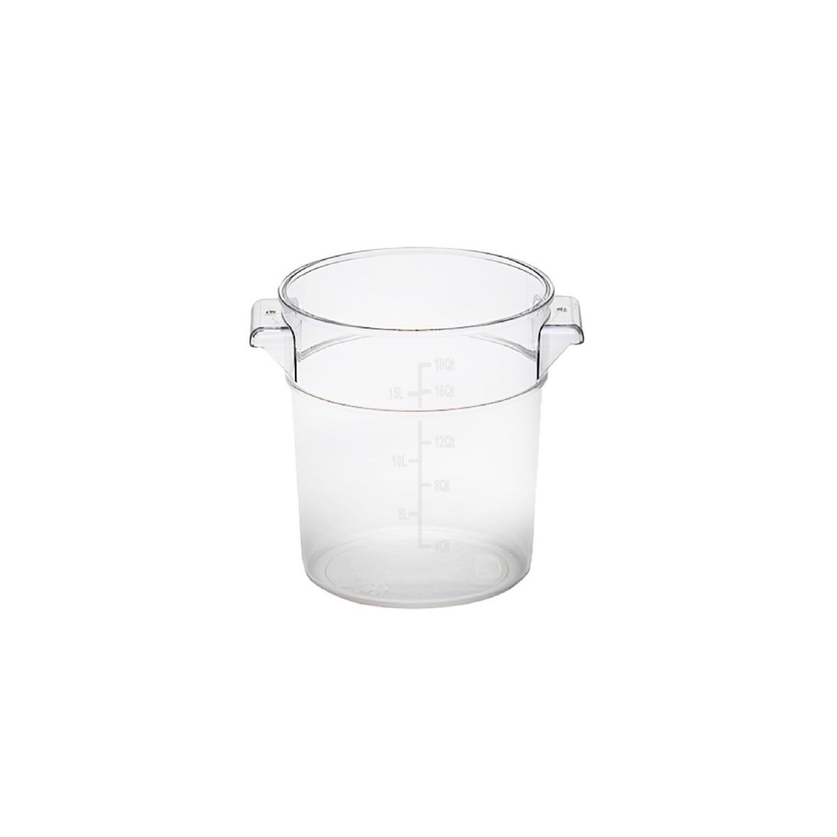 GASTROPLAST - CONTENEDOR POLICARBONATO REDONDO 17 LT CON TAPA TRANSPARENTE GASTROPLAST