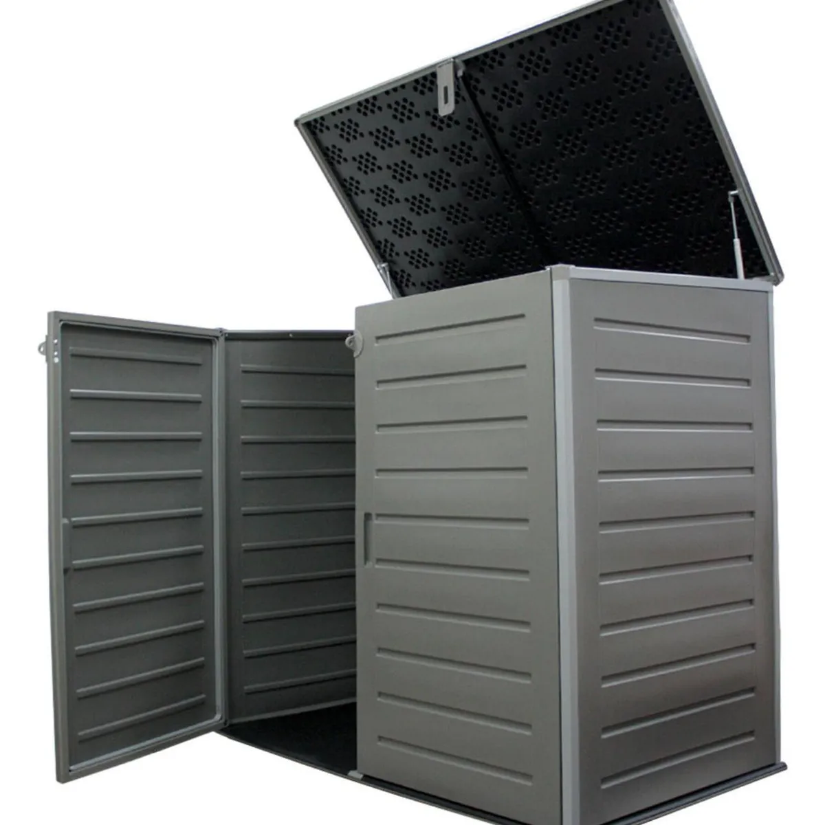 IMPORTCLICK - Bodega Baúl Multiuso Exterior Jardín 1170 LT Gris 82x140x125 CM