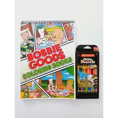 GENERICO - Libro para colorear bobbie goods + 24 lápices de colores