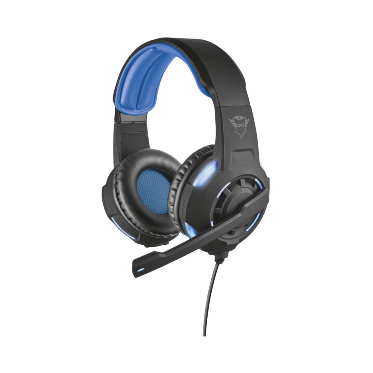 TRUST - Audífonos Gamer Led Azul Sonido 7.1 Gxt 350 Radius - SC