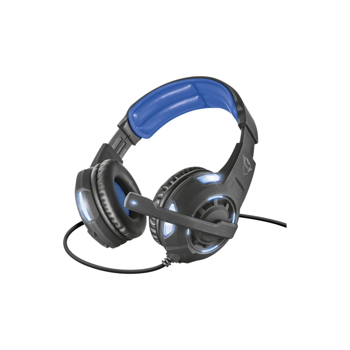 TRUST - Audífonos Gamer Led Azul Sonido 7.1 Gxt 350 Radius - SC